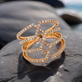Fashionista .68 ctw Diamond and 18K Rose Gold Ring