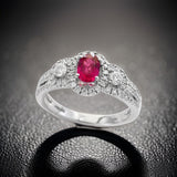 E.H. Collection .57 ct Ruby and .56 cttw Diamond Ring 12843