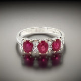 Estate Designer Savoia Of Italy 1.58 cttw Ruby Diamond Ring 13798