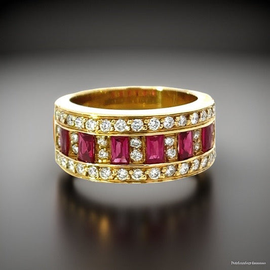 Designer EMJ 1.23 cttw Ruby Diamond Ring 13697