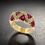 E.H. Collection 1.66 cttw Ruby & Diamond Ring 14396