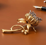 Vintage Italian "En Tremblant" Moving Petals Diamond and 14k/18k Yellow/White Gold Flower Brooch