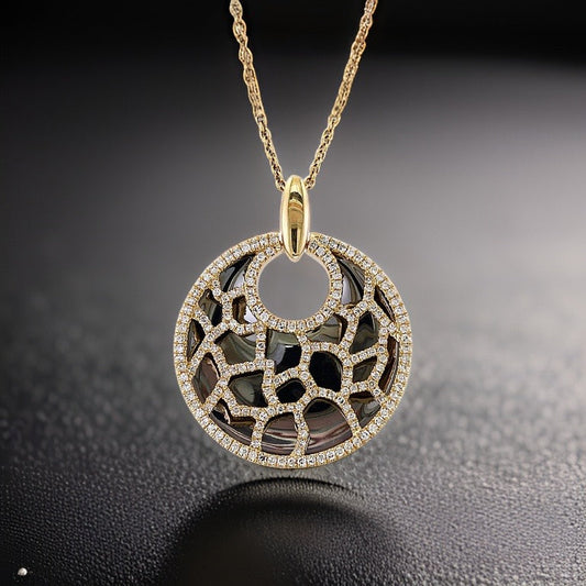 Effy Diamond and 14K Yellow Gold Necklace