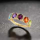 E.H. Collection 2.20 cttw Multicolor Gemstone Band 12827