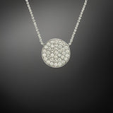 E.H. Collection 14K White Gold .73 cttw Diamond Necklace 11486