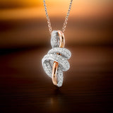 E.H. Collection .44 ct Diamond Pendant With Chain 11495