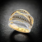 E.H. Collection White and Yellow Gold .52 cttw Diamond Ring 11434