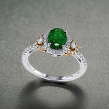 E.H. Collection 1.14 ct Emerald and Diamond Ring 11414