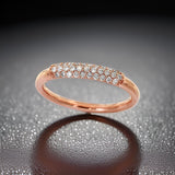 E.H. Collection .27 cttw Diamond Rose Gold Band 11387