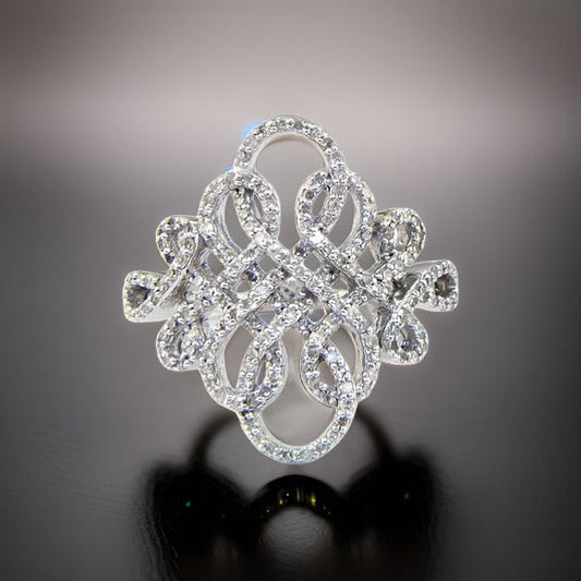 E.H. Collection .50 cttw Diamond White Gold Ring 11342