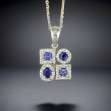 Effy Multicolor Gemstone and 14K White Gold Necklace