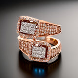 E.H. Collection Rose/White Gold .94 cttw Diamond Ring 05136