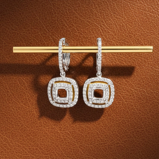 Maya Lianna Diamond and 14K White Gold Dangle Jacket for Earrings