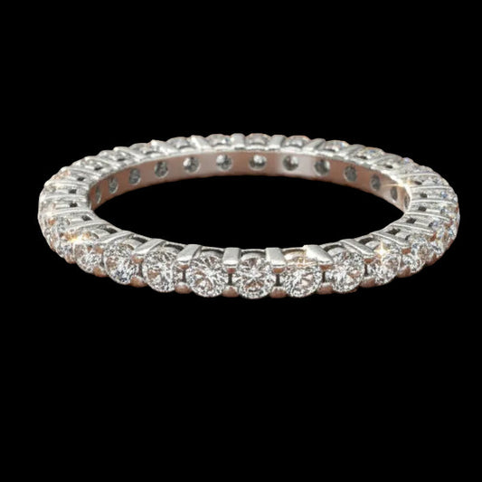 Maya Lianna 1.03 ctw Diamond and 14K White Gold Eternity Band