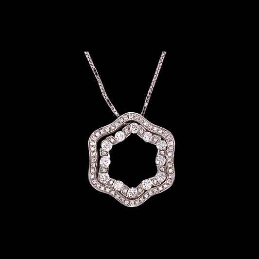 Damiani 1.39 cttw Diamond Pendant With Chain 09029