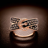 E.H. Collection .57 cttw Diamond Belt Style Ring 07222