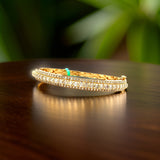 Yellow Gold 3.20 cttw Diamond Bangle 03611