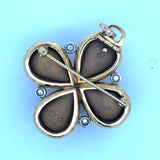 Estate NYC Designer Mazza South Sea & Tahitian Pearl Diamond Pendant/Brooch 15690