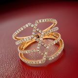 Fashionista .68 cttw Diamond 18K Rose Gold Ring 04065