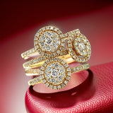 Fashionista 1.15 cttw Diamond Flower Ring 03980