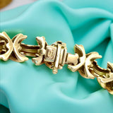 Estate Tiffany & Co. 18K Yellow Gold X and O Necklace 15768