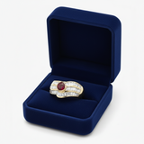 Ruby, Diamond and 18K Yellow Gold Ring