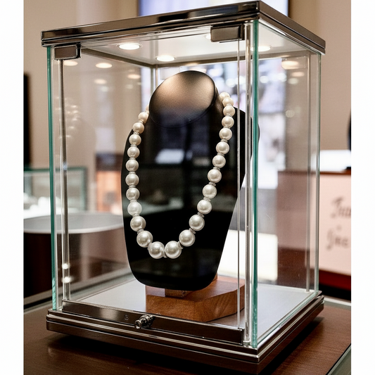 13.20mm to 15.70 mm South Sea Pearl and Diamond Necklace