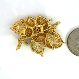 Estate 3.38 cttw Diamond Pend/Brooch Fancy Yellow, Fancy Light Pink 14191