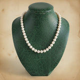 Modern 1960's Japanese Akoya 8.00-8.50 mm Cultured Pearl Necklace