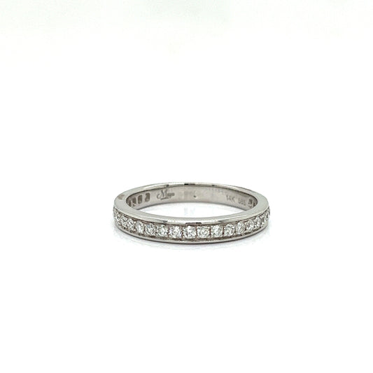 Maya Lianna 0.40 Ctw. Diamond and 14K White Gold Wedding Band