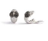 New Chopard 7.35 cttw Black & White (F-G, IF, VVS1) Diamond 18K white Gold Earrings MSRP $52310 14511