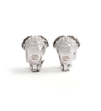 New Chopard 7.35 cttw Black & White (F-G, IF, VVS1) Diamond 18K white Gold Earrings MSRP $52310 14511