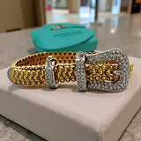 Designer Diamond Buckle Bracelet