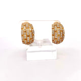 Estate Cartier Paris Maillon de Panthere 3.00 cttw Diamond 18K Yellow Gold Earrings 14231