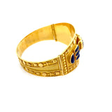 Estate Equatian Scarab Beetle Bangle 18K Yellow Gold 14327