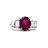 Estate 1.74ct Fine Ruby and Diamond Ring 12001