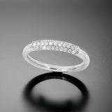 E.H. Collection 14K White Gold Diamond Band 14118