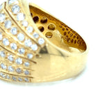Bold Diamond and 18K Yellow Gold Ring