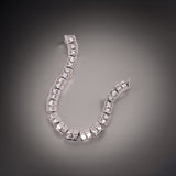 Princess Cut Diamond 14K White Gold Tennis Bracelet