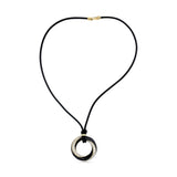 David Webb Diamond and Enamel 18K Yellow Gold and Platinum Necklace