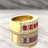 Designer EMJ 1.23 cttw Ruby Diamond Ring 13697