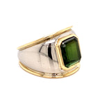 Estate 5.30 ct Green Tourmaline Ring 12271