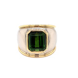 Estate 5.30 ct Green Tourmaline Ring 12271