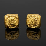 Estate David Webb Roman/Ancient 18K Yellow Coin Cuff Links