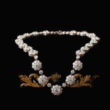 Vintage 58.75cttw Diamond Platinum and 18Kt White Gold Necklace