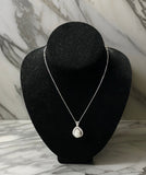 Estate 12.50 mm South Sea Fine Pearl 1.50 cttyw Diamond Pendant with Chain 14655