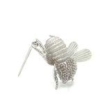 Estate Charles Turi Bumble Bee Brooch 18K White Gold 13510