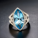 Estate Stephan Webster Blue Topaz Diamond Ring 13137