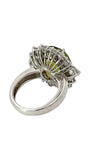 New Designer B. Kho 17.38 ct Alexandrite (GIA Report) 3.33 cttw Diamond 18K White Gold Ring 15016