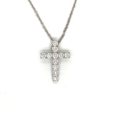 Designer Mira 1.11 cttw Diamond Cross Necklace 13675